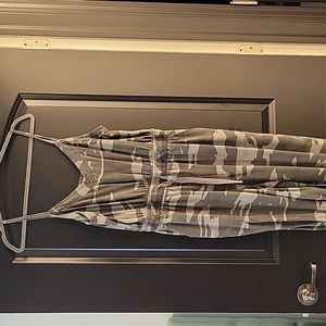 Splendid Camo Spaghetti Strap Jumpsuit